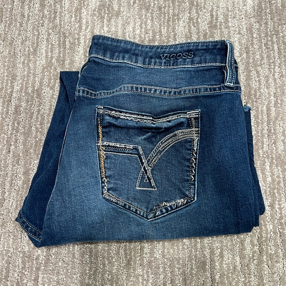 Vigoss Crop size 18 Blue Denim Jeans